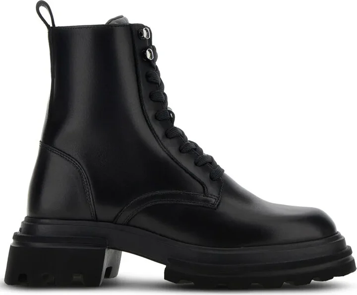 Leather Combat Boots