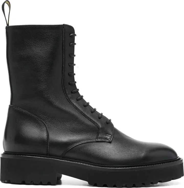Leather Combat Boots