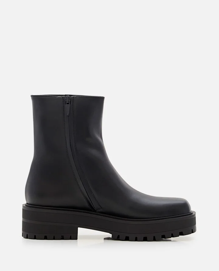 Leather Combat Boots
