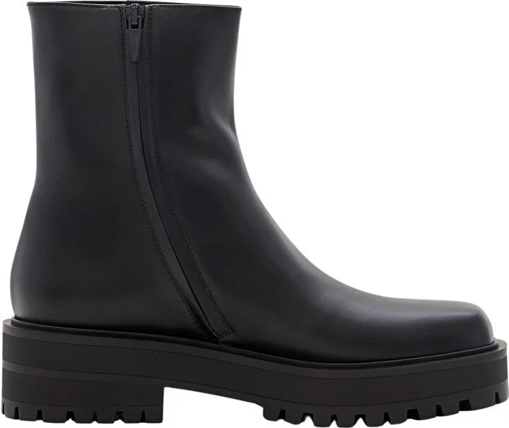 Leather Combat Boots