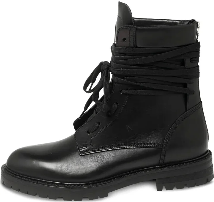 Leather Combat Boots
