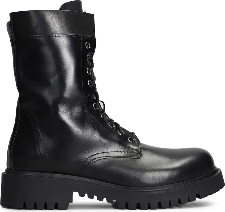 Leather Combat Boots