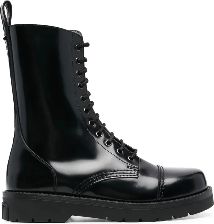 Leather Combat Boots