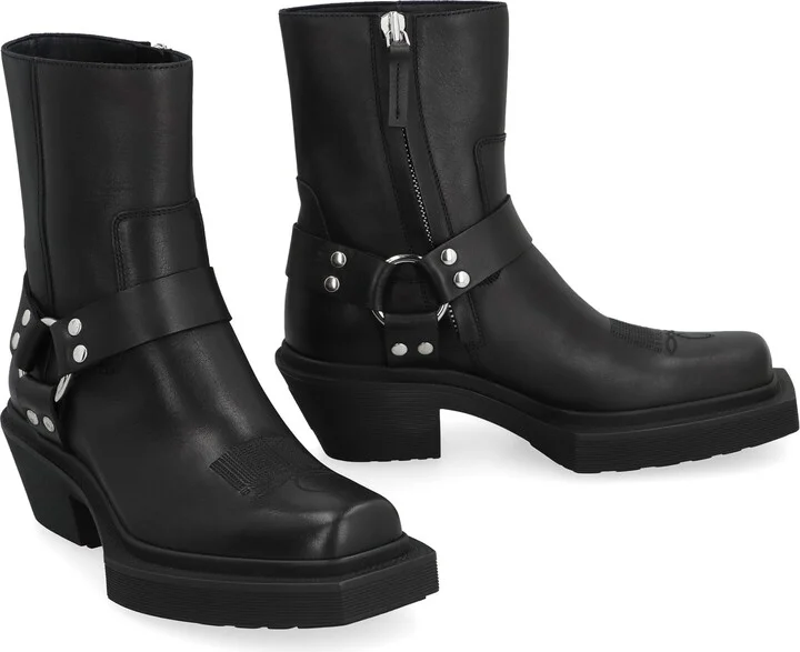 Leather Cowboy Boots - Image 3