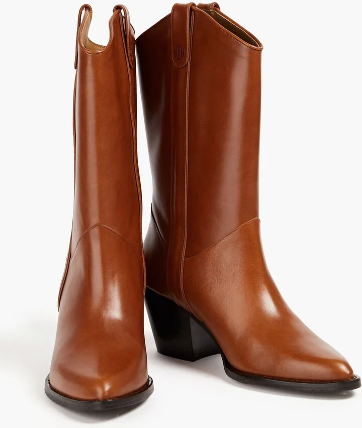Leather cowboy boots - Image 3