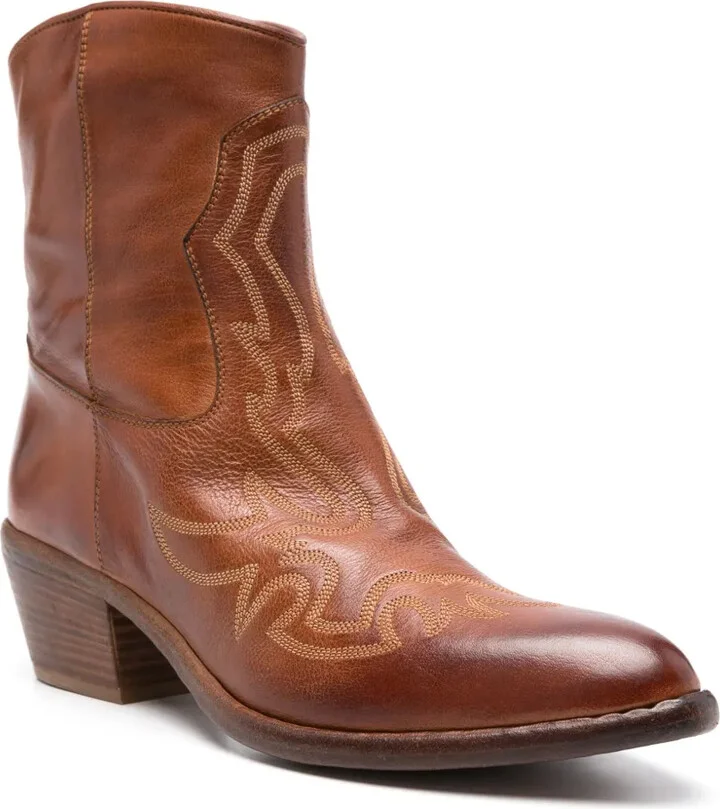 Leather Cowboy Boots - Image 2