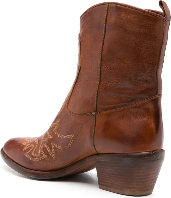 Leather Cowboy Boots - Image 3