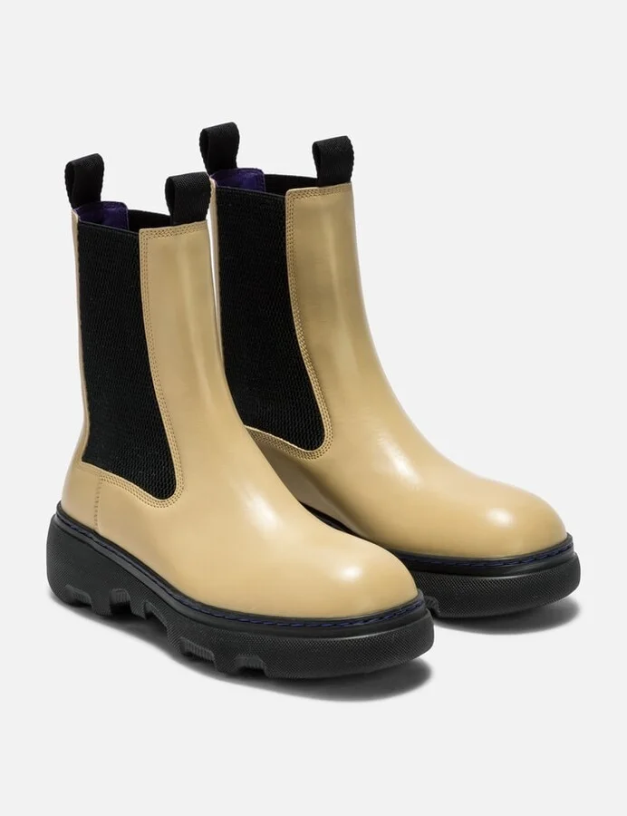 Leather Creeper Chelsea Boots - Image 4
