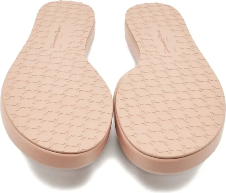 Leather Cross-Strap Sandals - Image 4