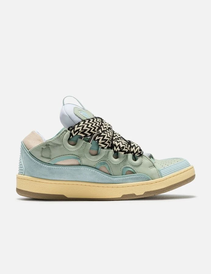 Leather Curb Sneakers