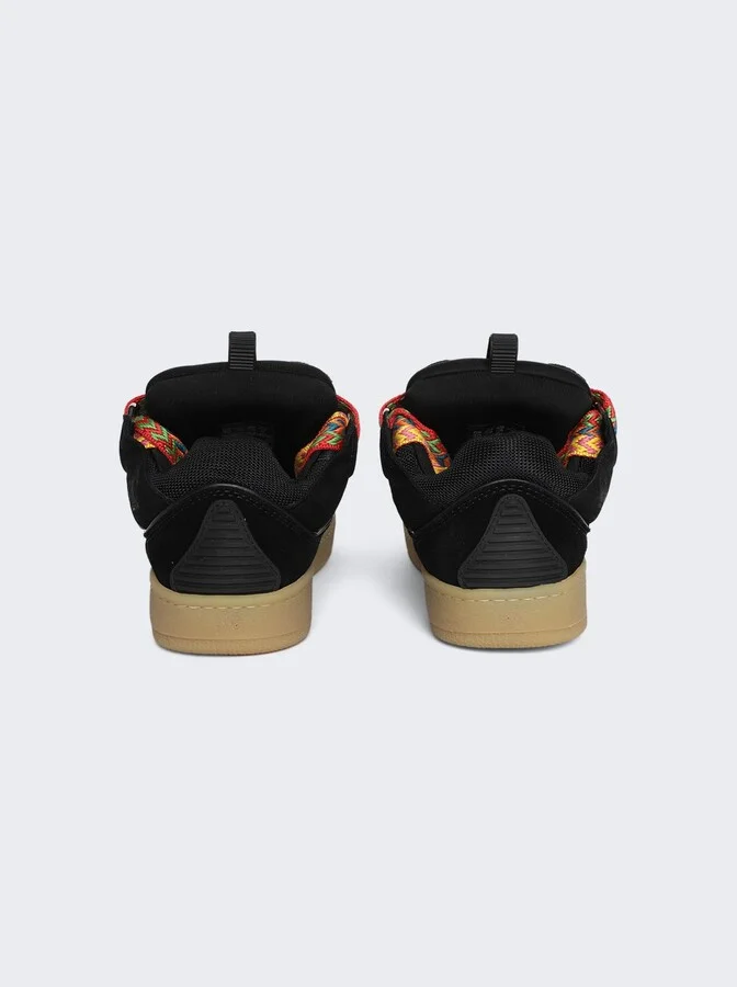 Leather Curb Sneakers