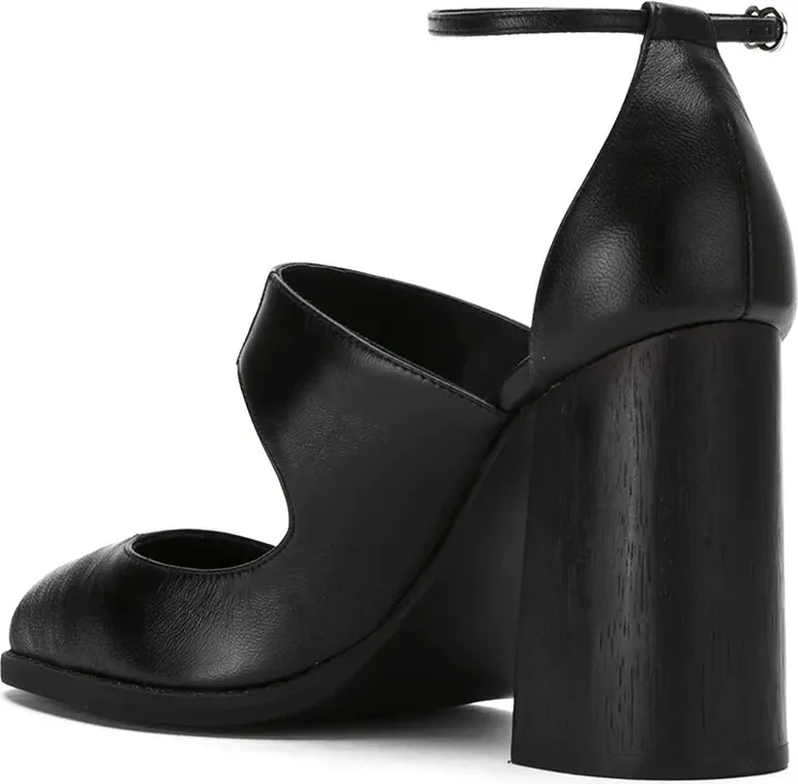 Leather Cut Out Pumps - Image 3