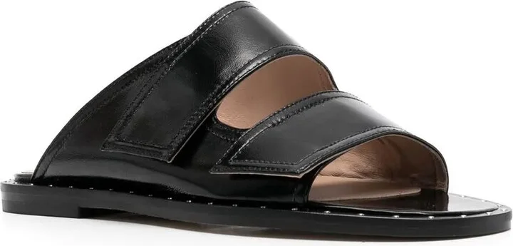 Leather Cut-Out Sandals - Image 2