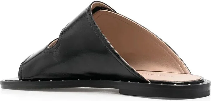 Leather Cut-Out Sandals - Image 3
