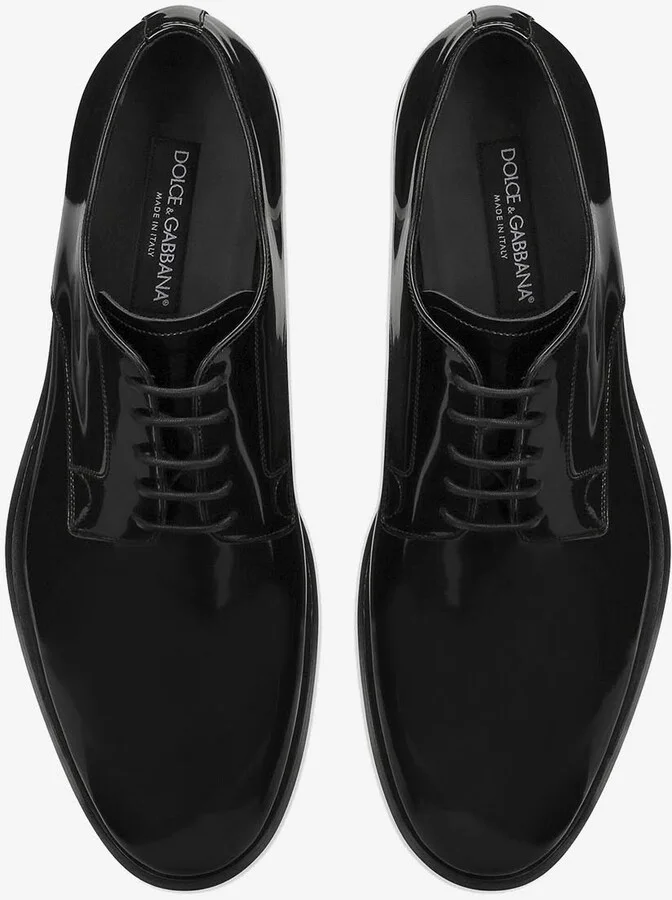 Leather Derby Lace-Up Shoes - Image 3