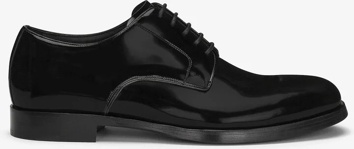 Leather Derby Lace-Up Shoes