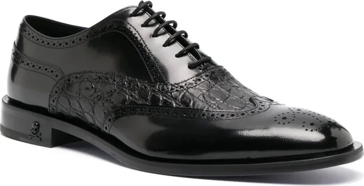 Leather Derby oxford shoes - Image 2