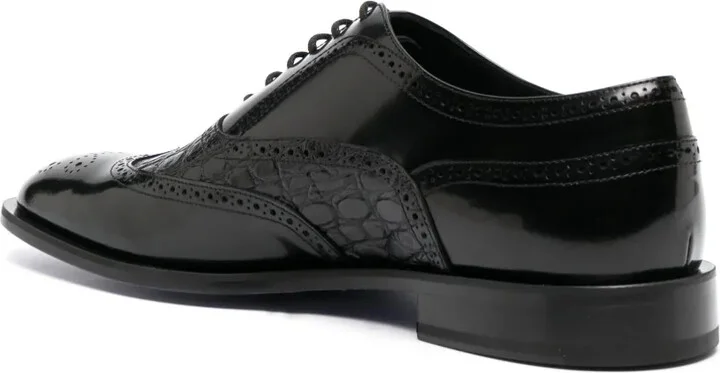 Leather Derby oxford shoes - Image 3