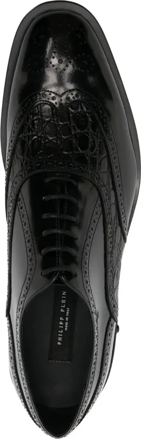 Leather Derby oxford shoes - Image 4
