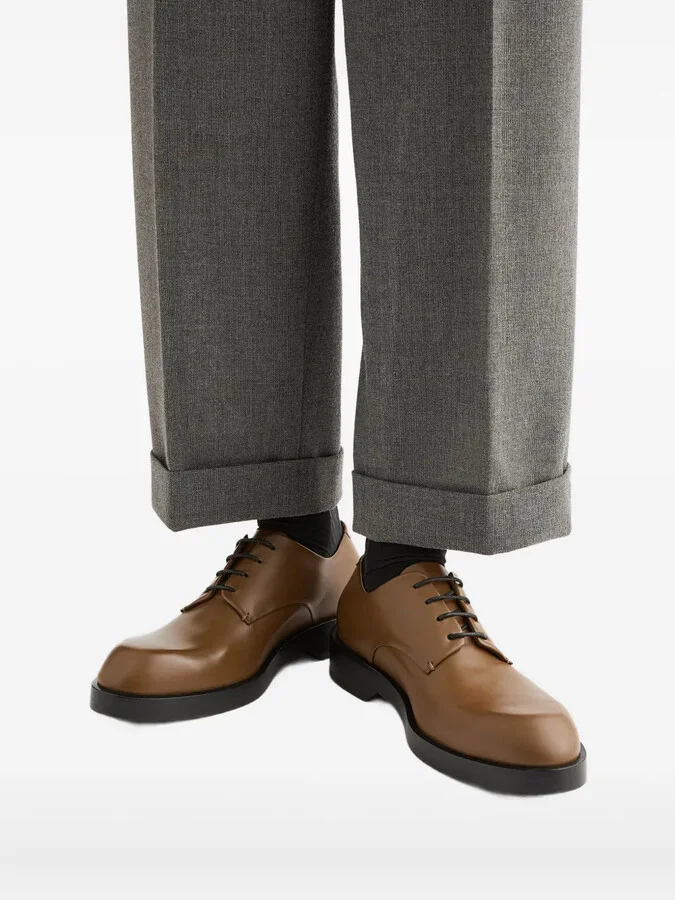 leather Derby shoes - Image 5