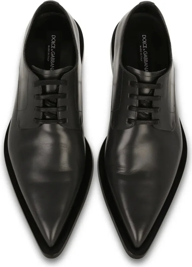 Leather Derby Shoes - Image 4