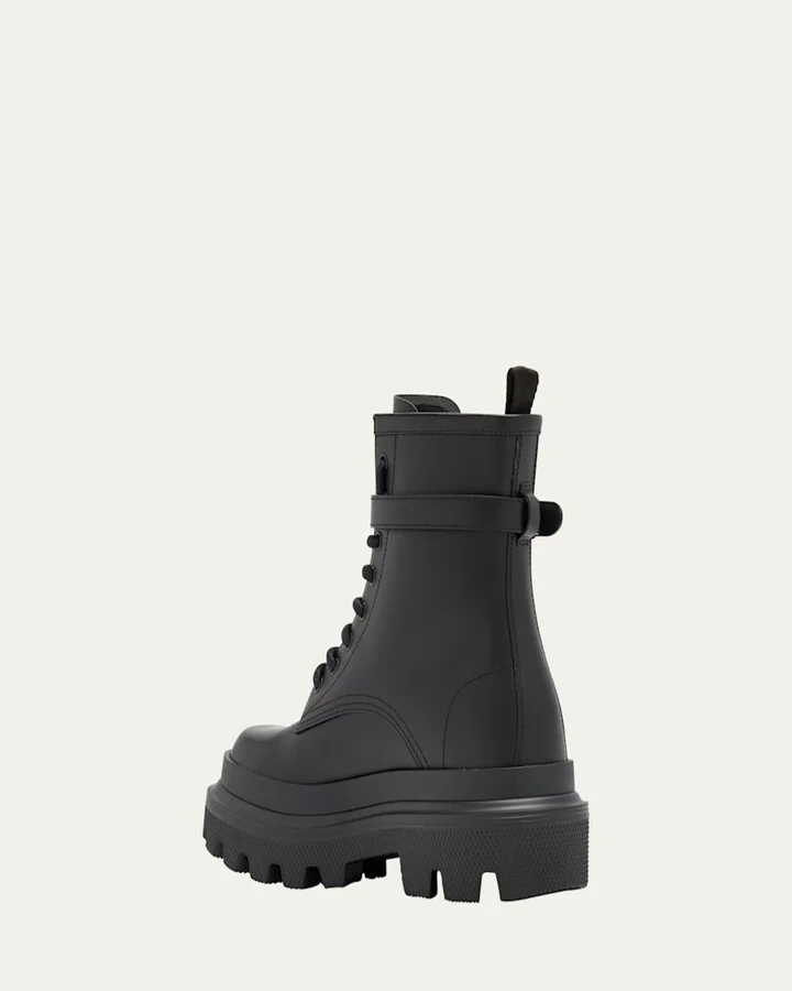 Leather DG Lace-Up Ranger Booties - Image 6
