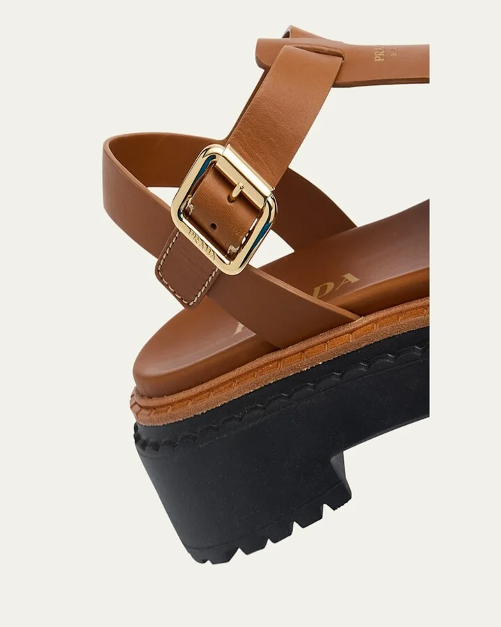 Leather Double-Buckle Fisherman Sandals - Image 2