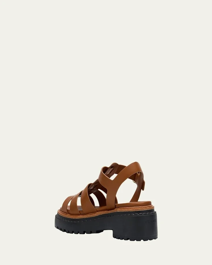 Leather Double-Buckle Fisherman Sandals - Image 7