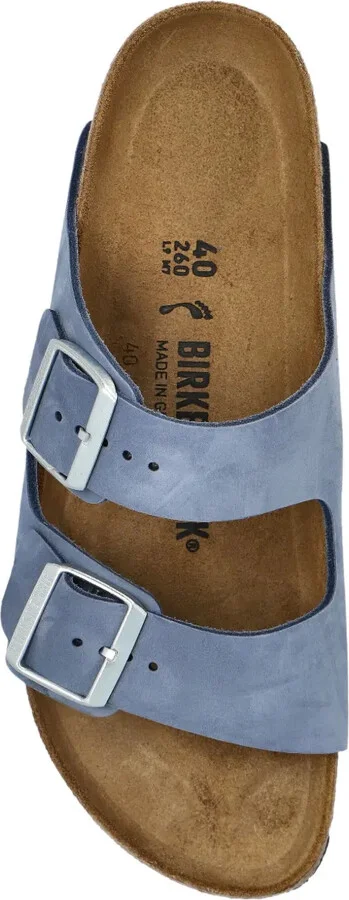 Leather Double-Buckle Flats Sandals - Image 3
