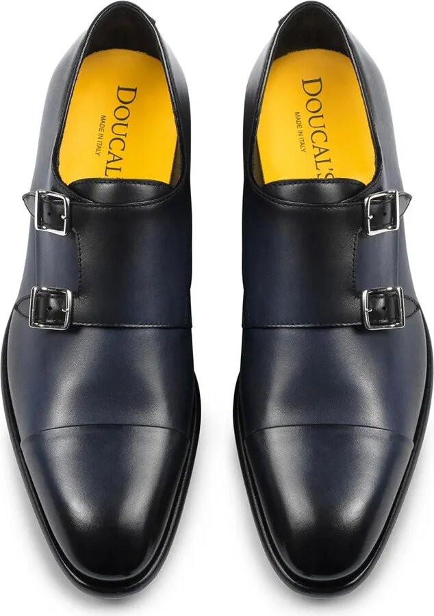 Leather Double-Buckle Monk Shoes - Image 3