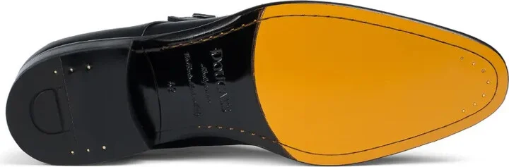 Leather Double-Buckle Monk Shoes - Image 4