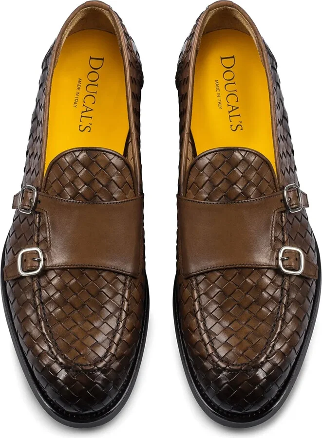 Leather Double-Buckle Monk Shoes - Image 3