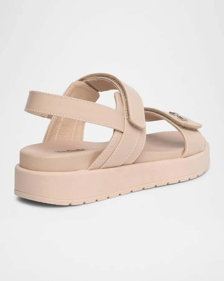Leather Double-Grip Flatform Sandals - Image 7