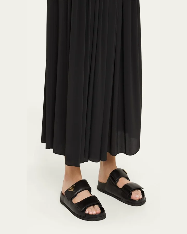 Leather Double-Grip Slide Sandals - Image 4