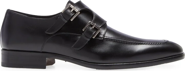 Leather Double Monk Strap Shoe - Image 3