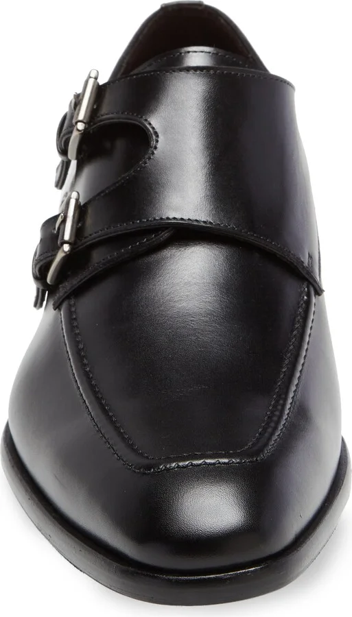 Leather Double Monk Strap Shoe - Image 4