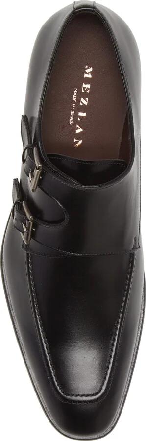 Leather Double Monk Strap Shoe - Image 5
