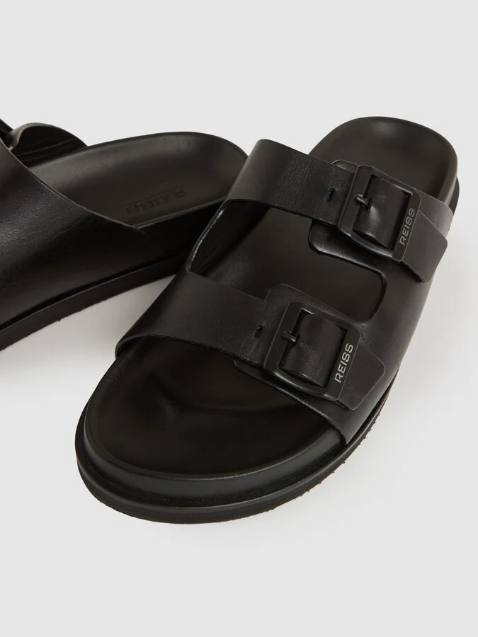 Leather Double-strap Sandals - Image 5