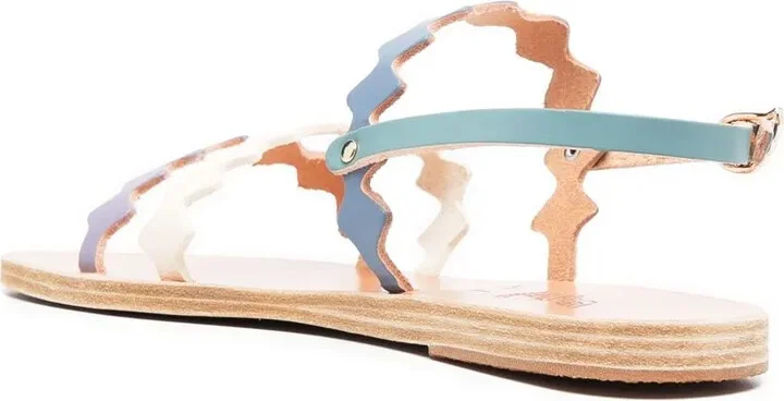 Leather Double-Strap Sandals - Image 3