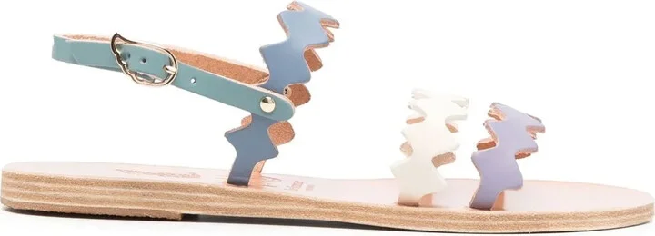Leather Double-Strap Sandals