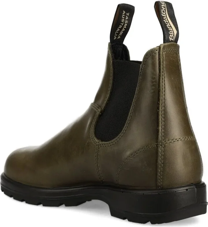 Leather Elastic-Panel Boots - Image 2