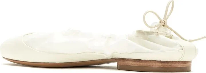 Leather Elasticated Ballerinas - Image 3
