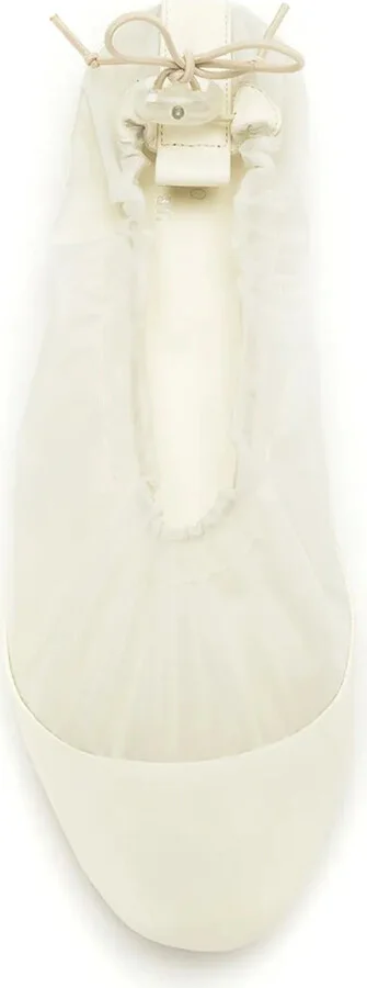 Leather Elasticated Ballerinas - Image 4
