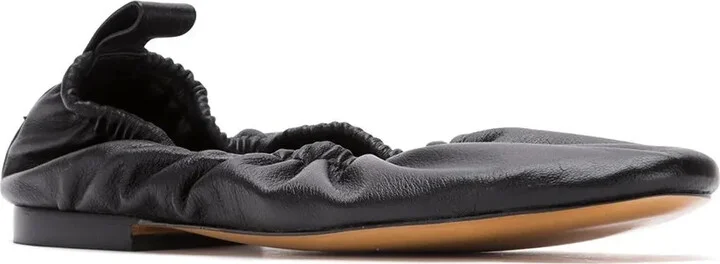 Leather Elasticated Ballerinas - Image 2