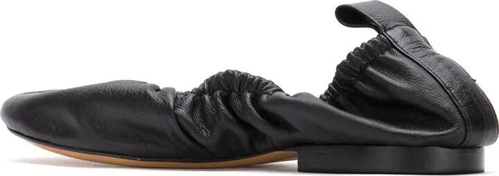 Leather Elasticated Ballerinas - Image 3