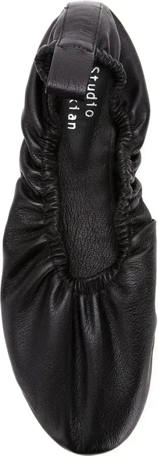 Leather Elasticated Ballerinas - Image 4