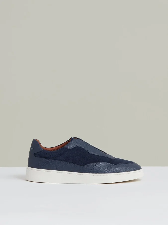 Leather Elasticated-lace Trainers