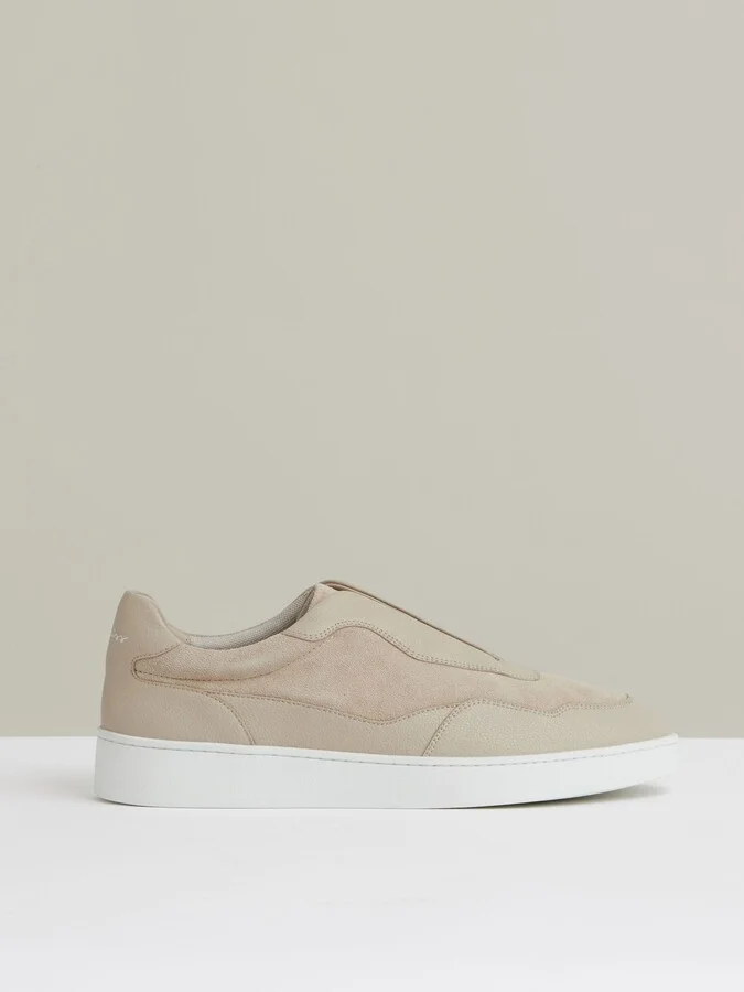 Leather Elasticated-lace Trainers