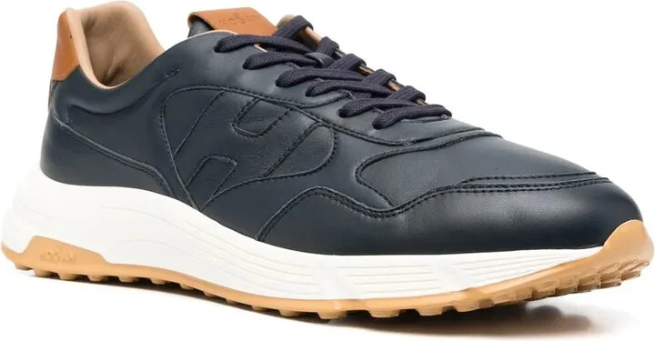 Leather Embossed-Logo Sneakers - Image 2