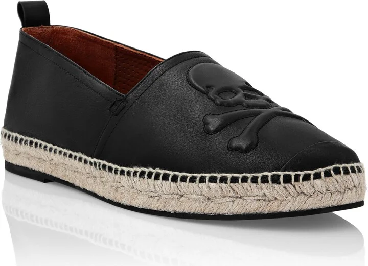 Leather Espadrillas Skull